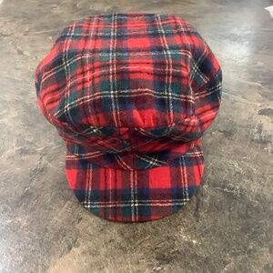 Vintage Pendleton Wool Plaid Red Cap fit women’s L-XL